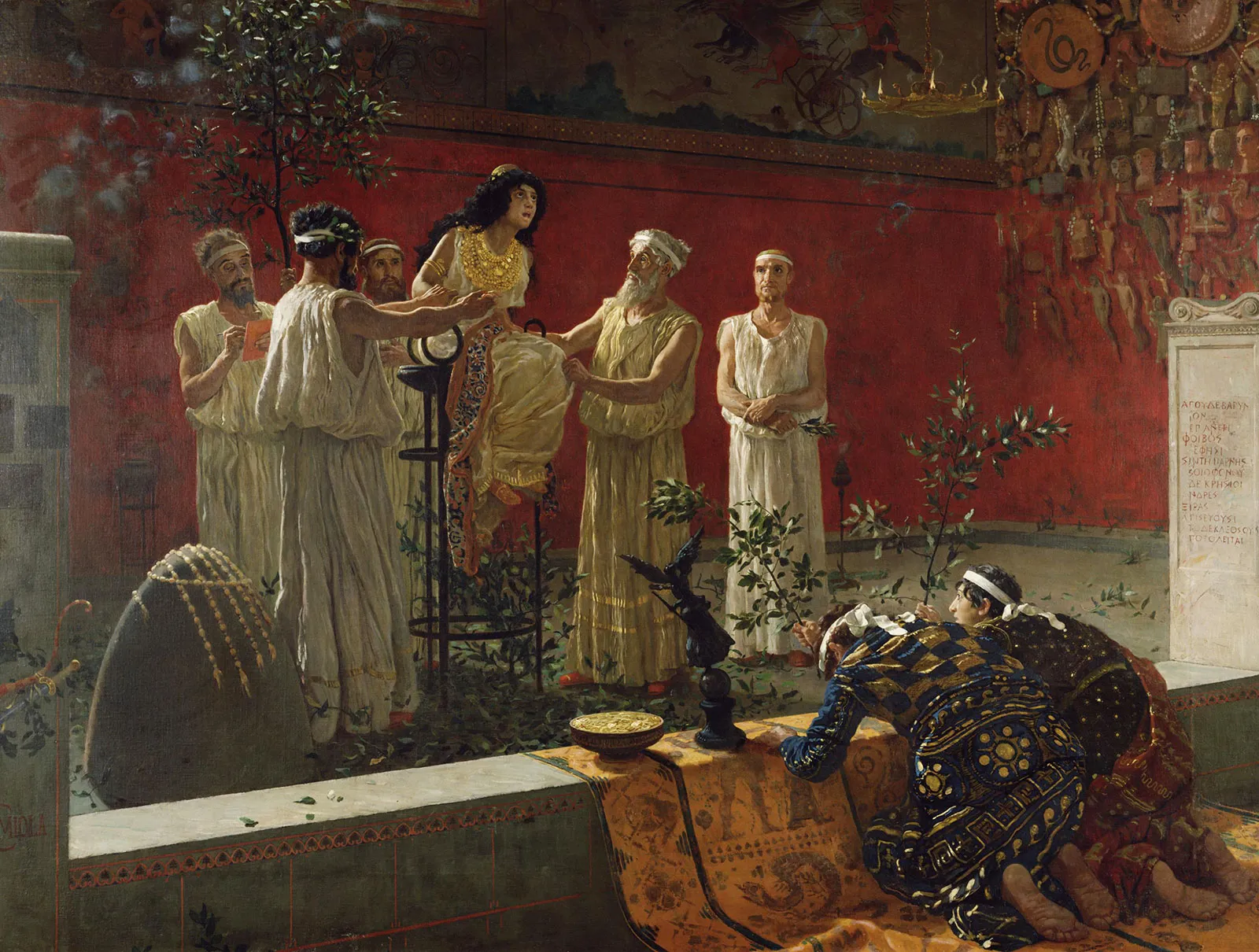 Camillo Miola - The Oracle of Delphi - 1880 CE.webp
